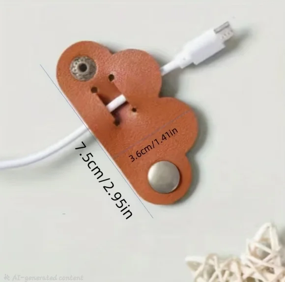 Colorful Faux Leather Flower, Heart And Strip Clip Bundle 9 pc Random - Picture 2 of 6